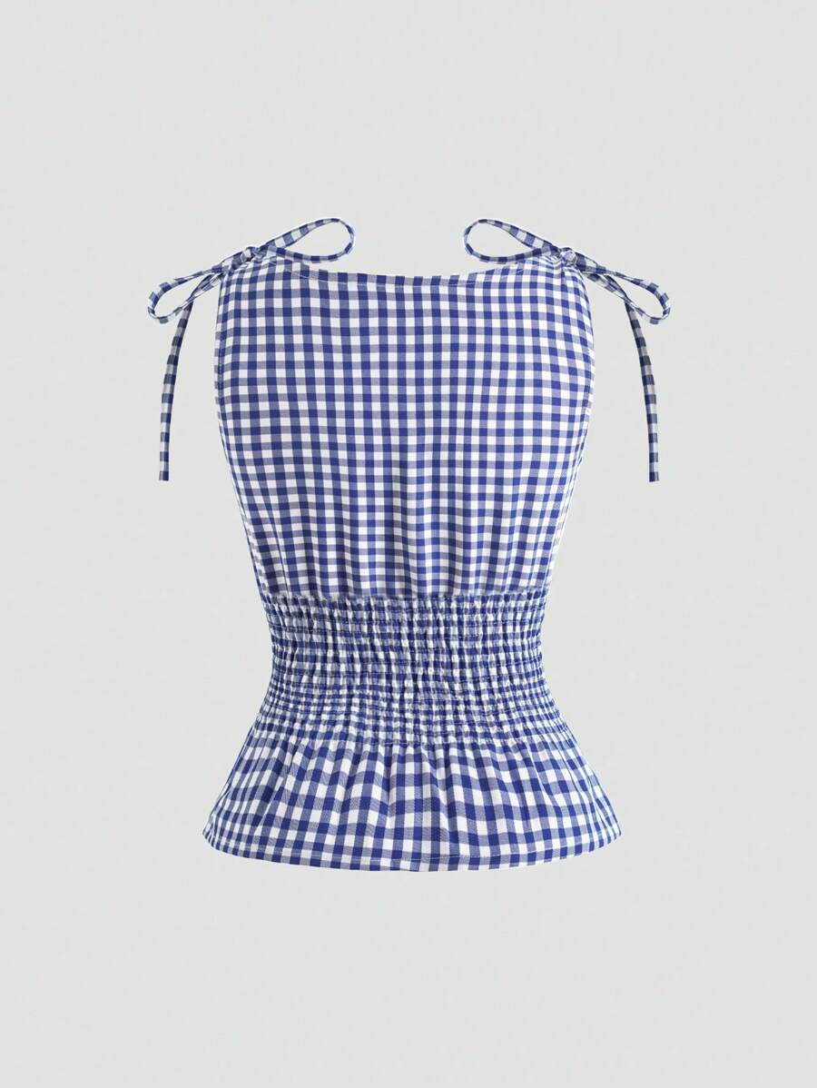 Blusa de tirantes elegante y versátil de estilo francés