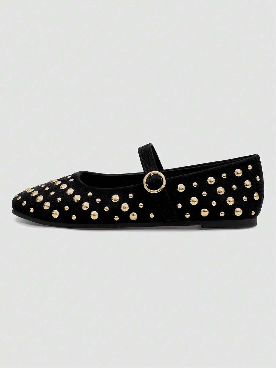 Primavera/Verano Nuevos Zapatos Planos de Lentejuelas