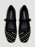 Primavera/Verano Nuevos Zapatos Planos de Lentejuelas