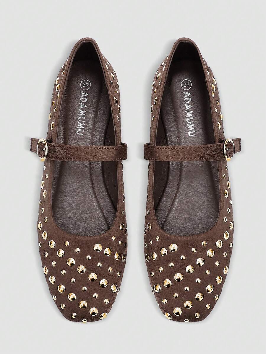 Primavera/Verano Nuevos Zapatos Planos de Lentejuelas