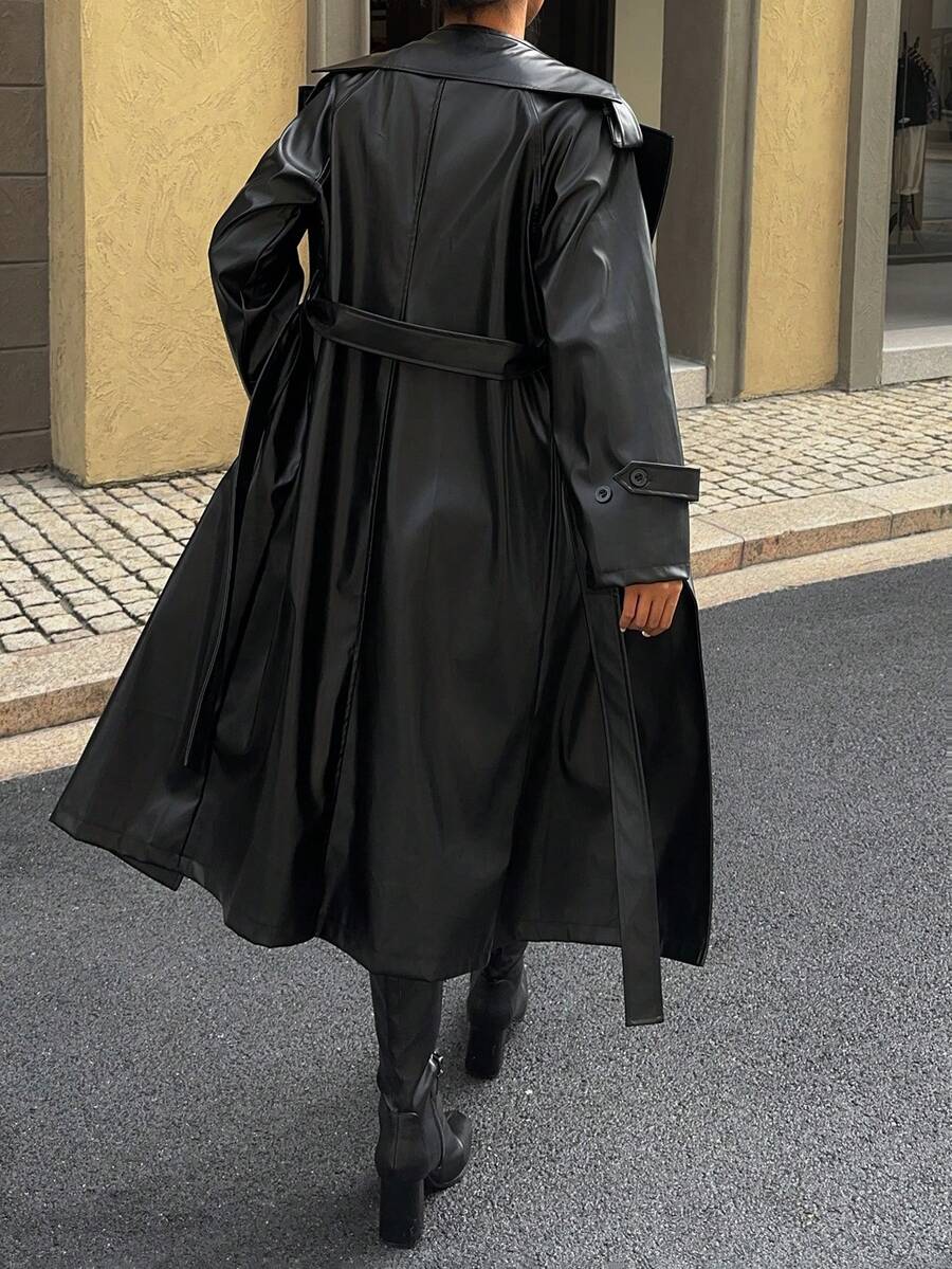 Chaqueta bimba casual de piel sintética