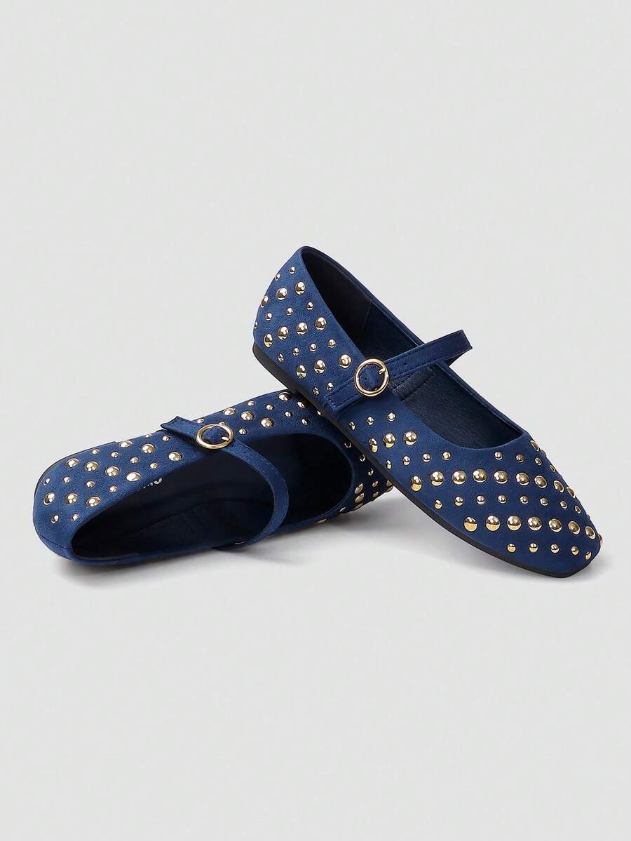 Primavera/Verano Nuevos Zapatos Planos de Lentejuelas