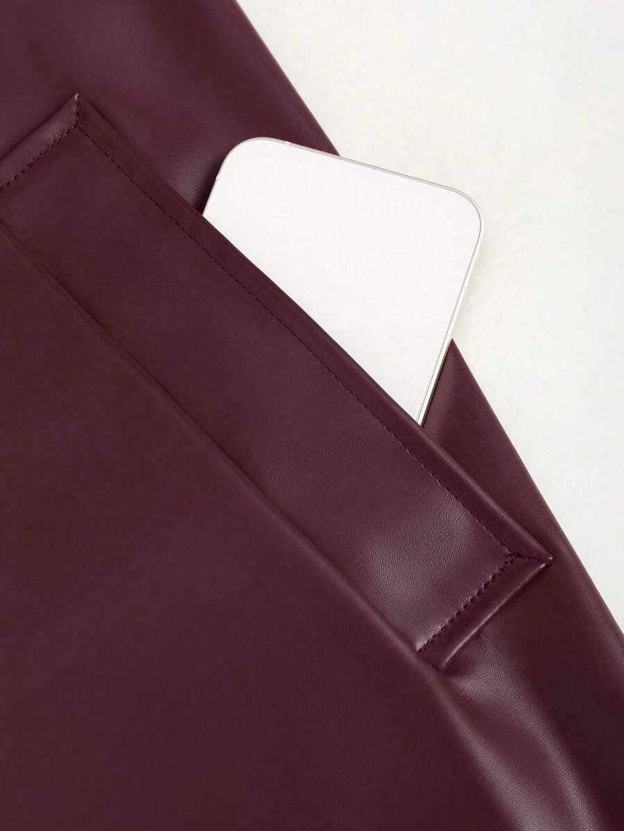 Chaqueta bimba casual de piel sintética
