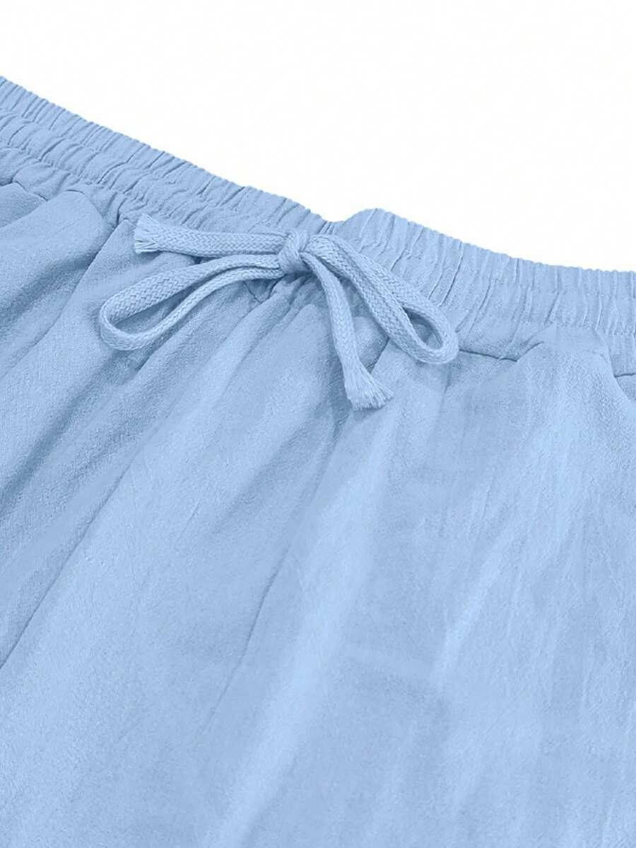 Pantalones largos casuales de lino para hombre, finos y transpirables
