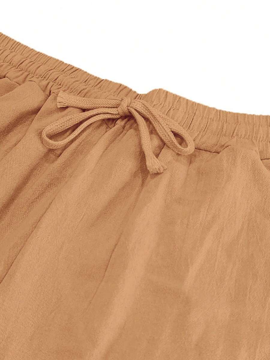Pantalones largos casuales de lino para hombre, finos y transpirables