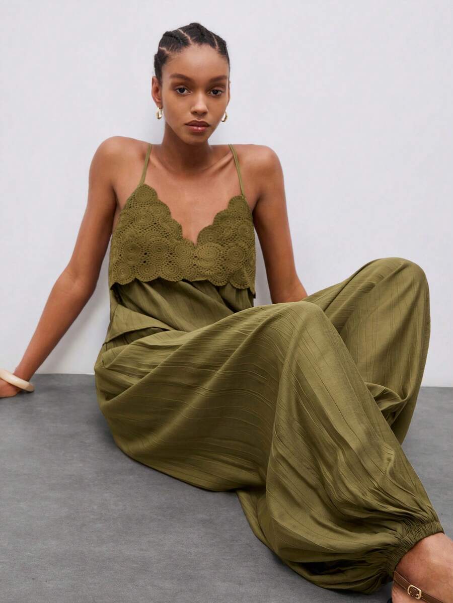 Maija Pantalones casuales de unicolor para mujer
