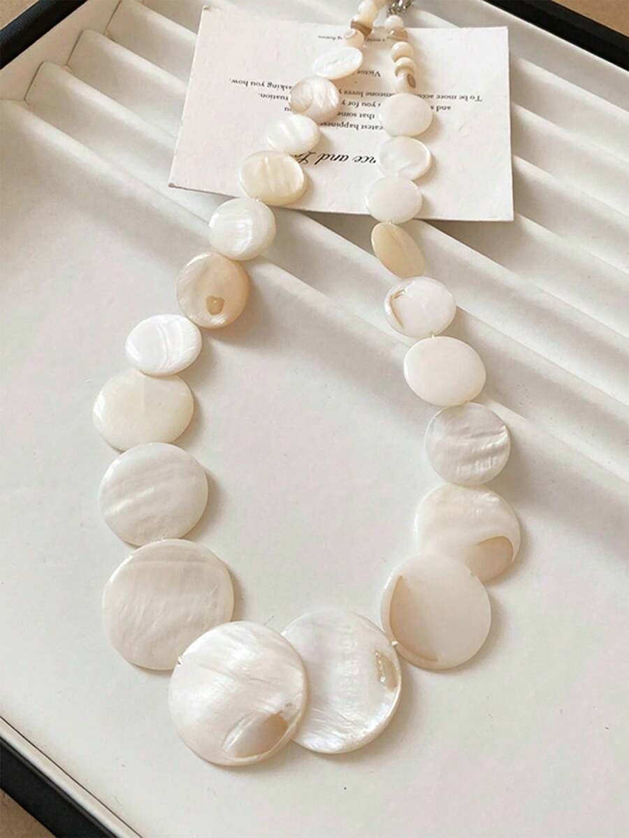 Pieza Collar de concha natural estilo Hawái