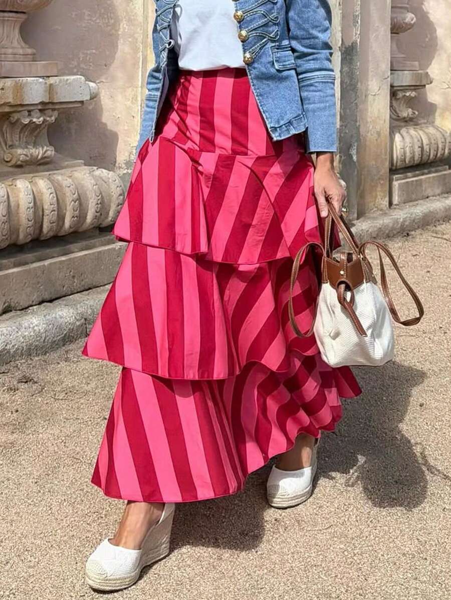 Falda Bohemiana a Rayas