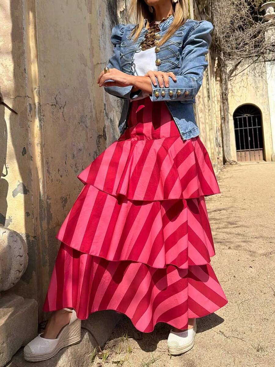 Falda Bohemiana a Rayas