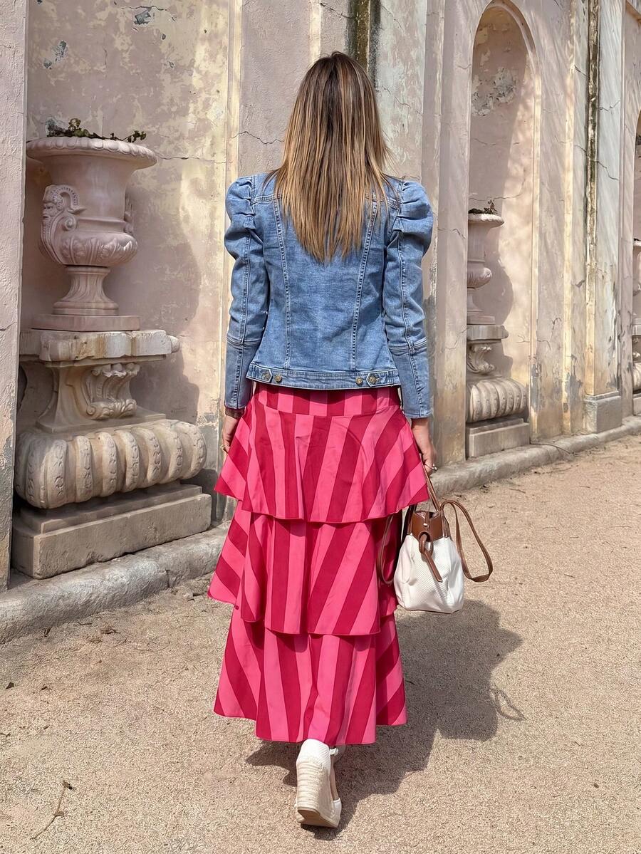 Falda Bohemiana a Rayas