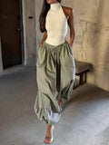 Pantalones jogger de pierna ancha a cuadros sueltos de moda nueva europea y americana para primavera