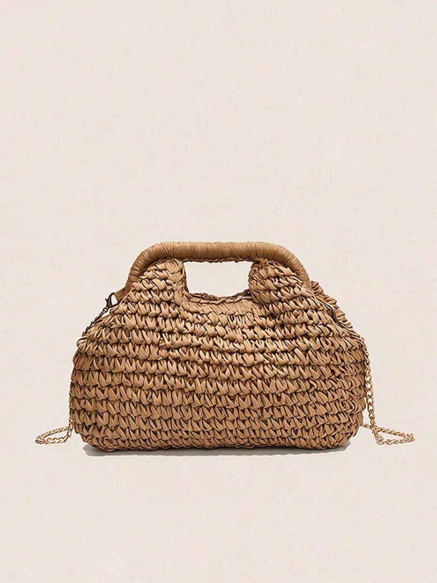 Bolso de mano tejido de moda
