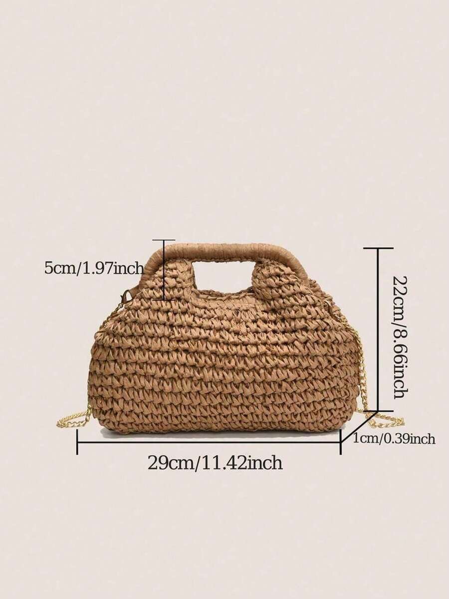 Bolso de mano tejido de moda
