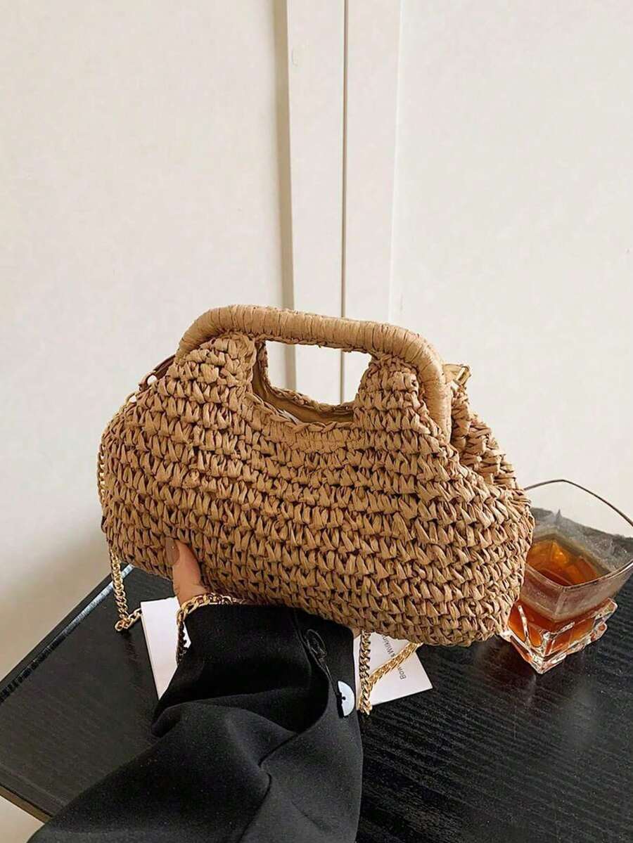 Bolso de mano tejido de moda