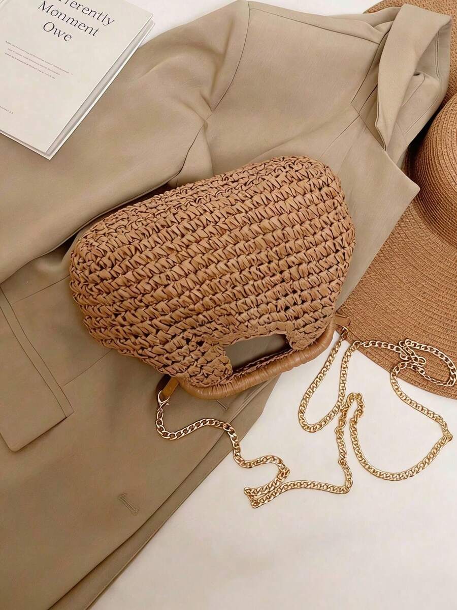 Bolso de mano tejido de moda