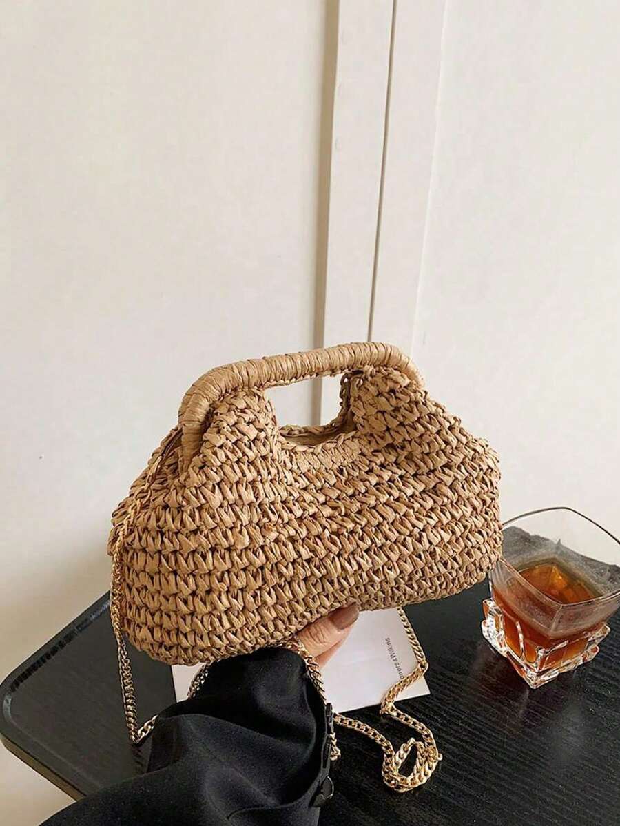 Bolso de mano tejido de moda