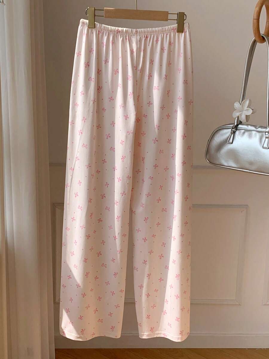 Pantalones casuales con estampado a cuadros para mujer.