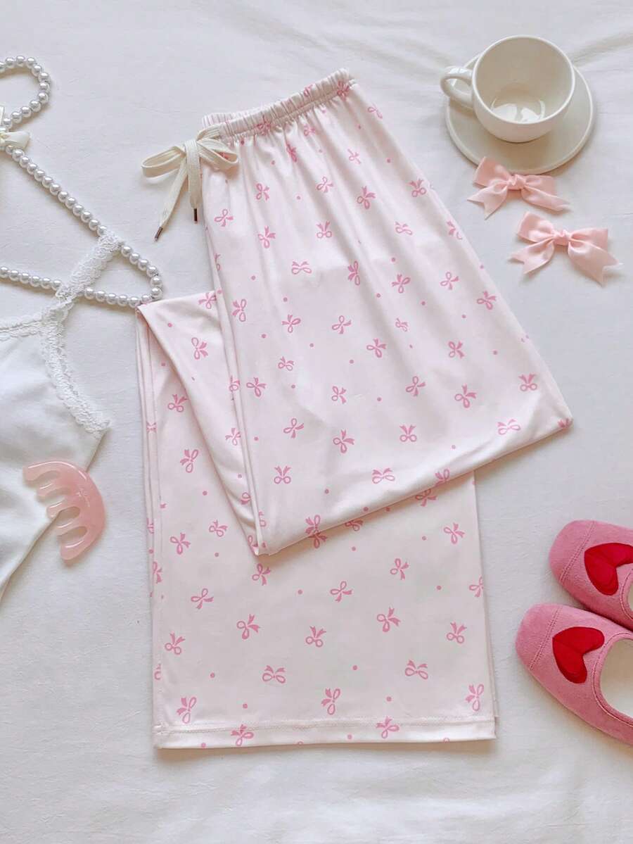 Pantalones casuales con estampado a cuadros para mujer.