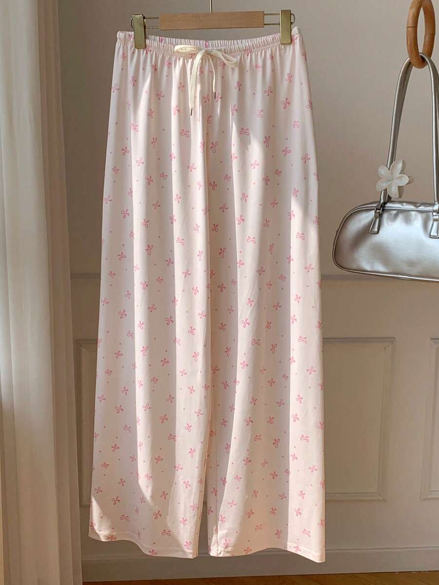 Pantalones casuales con estampado a cuadros para mujer.
