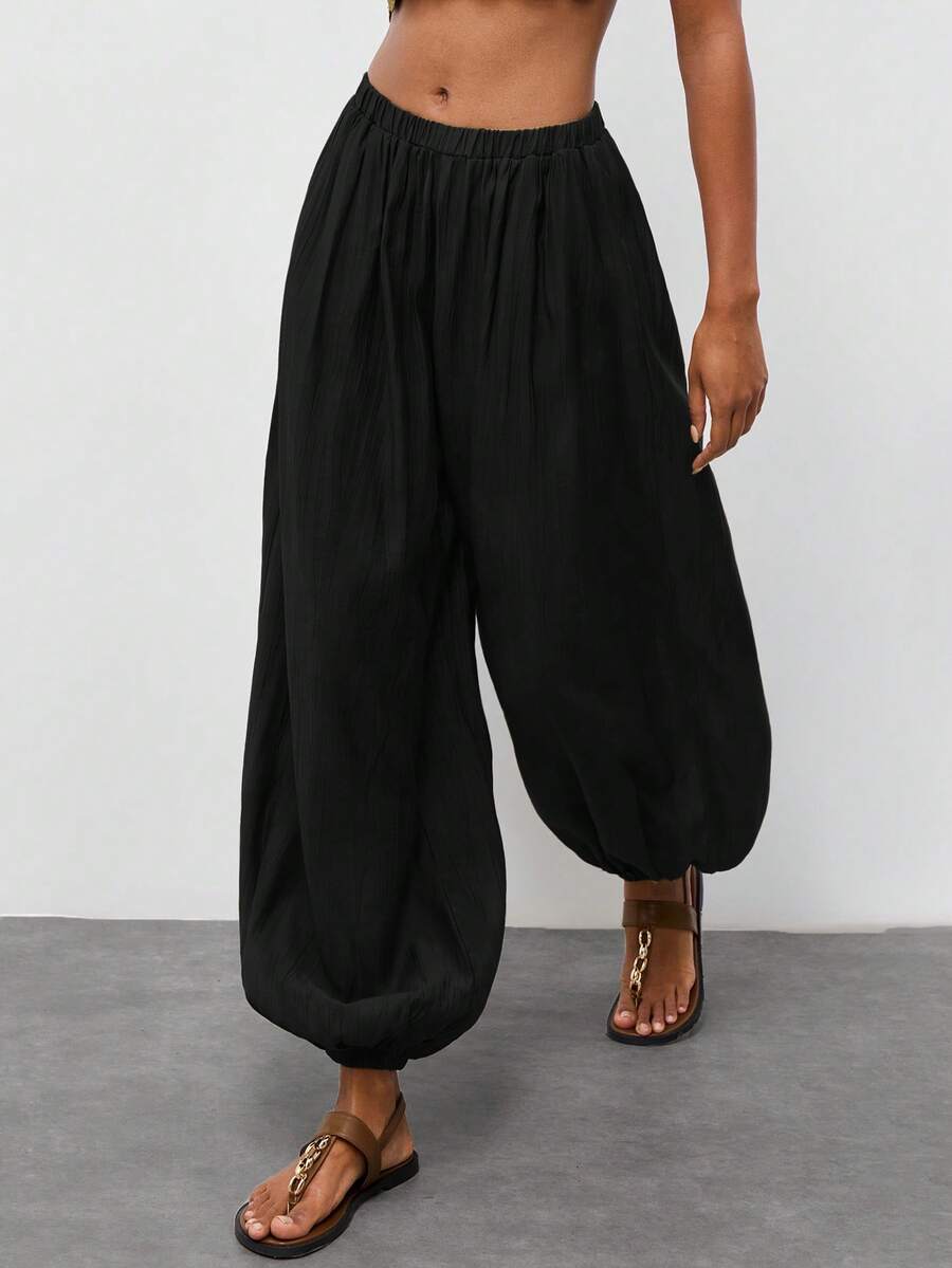 Maija Pantalones casuales de unicolor para mujer