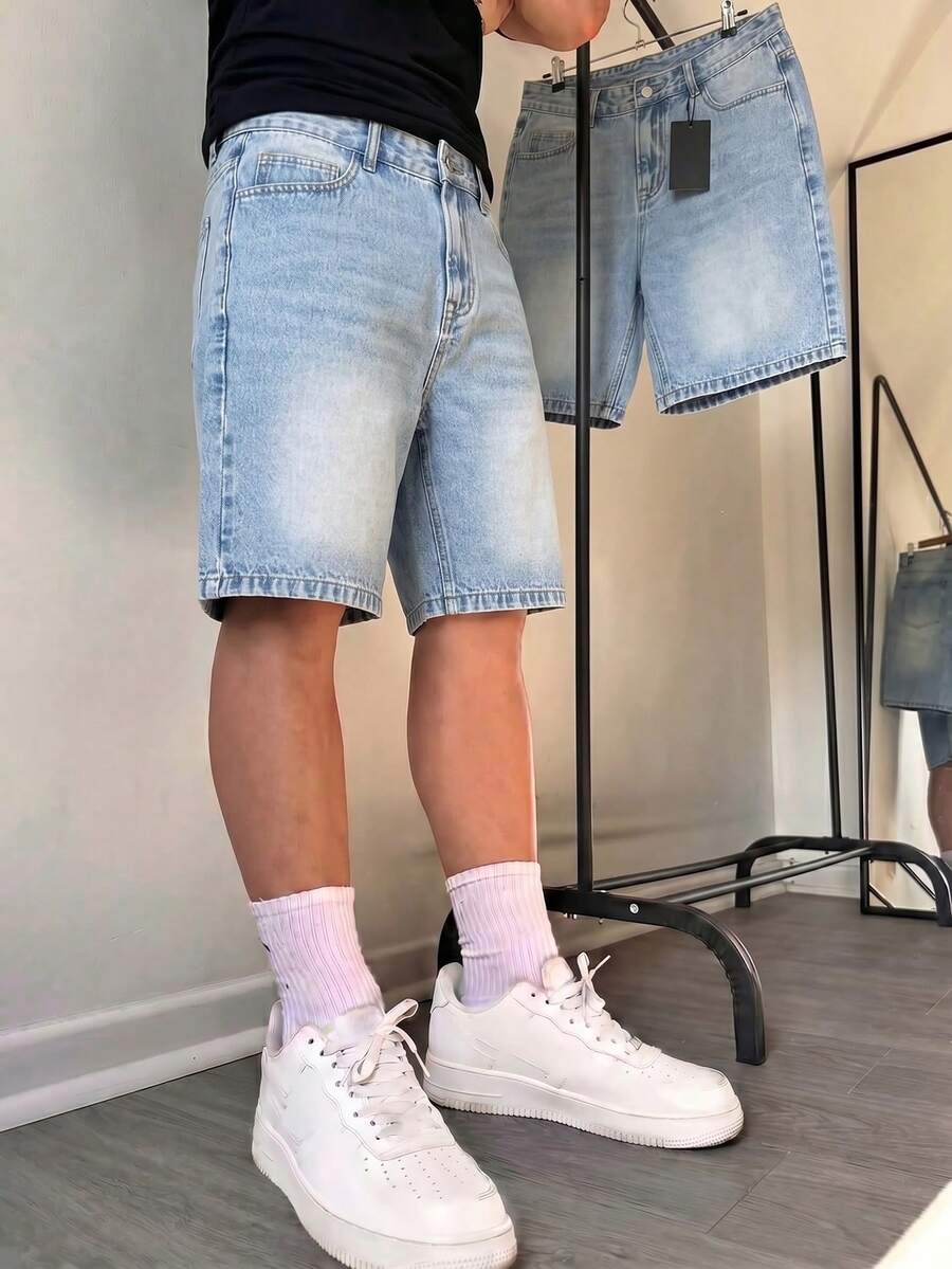Shorts de mezclilla de 5 pulgadas de largo, pantalones de verano