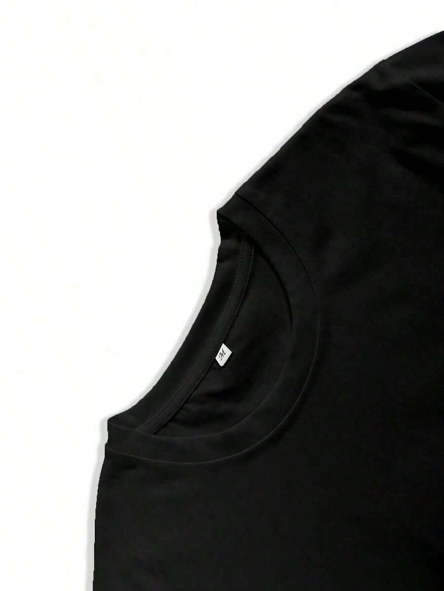Camiseta de manga corta con estampado para hombre
