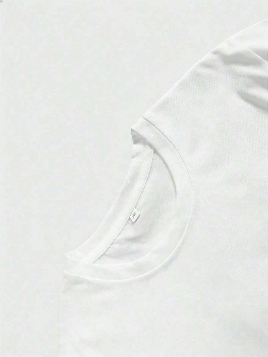 Camiseta de manga corta con estampado para hombre