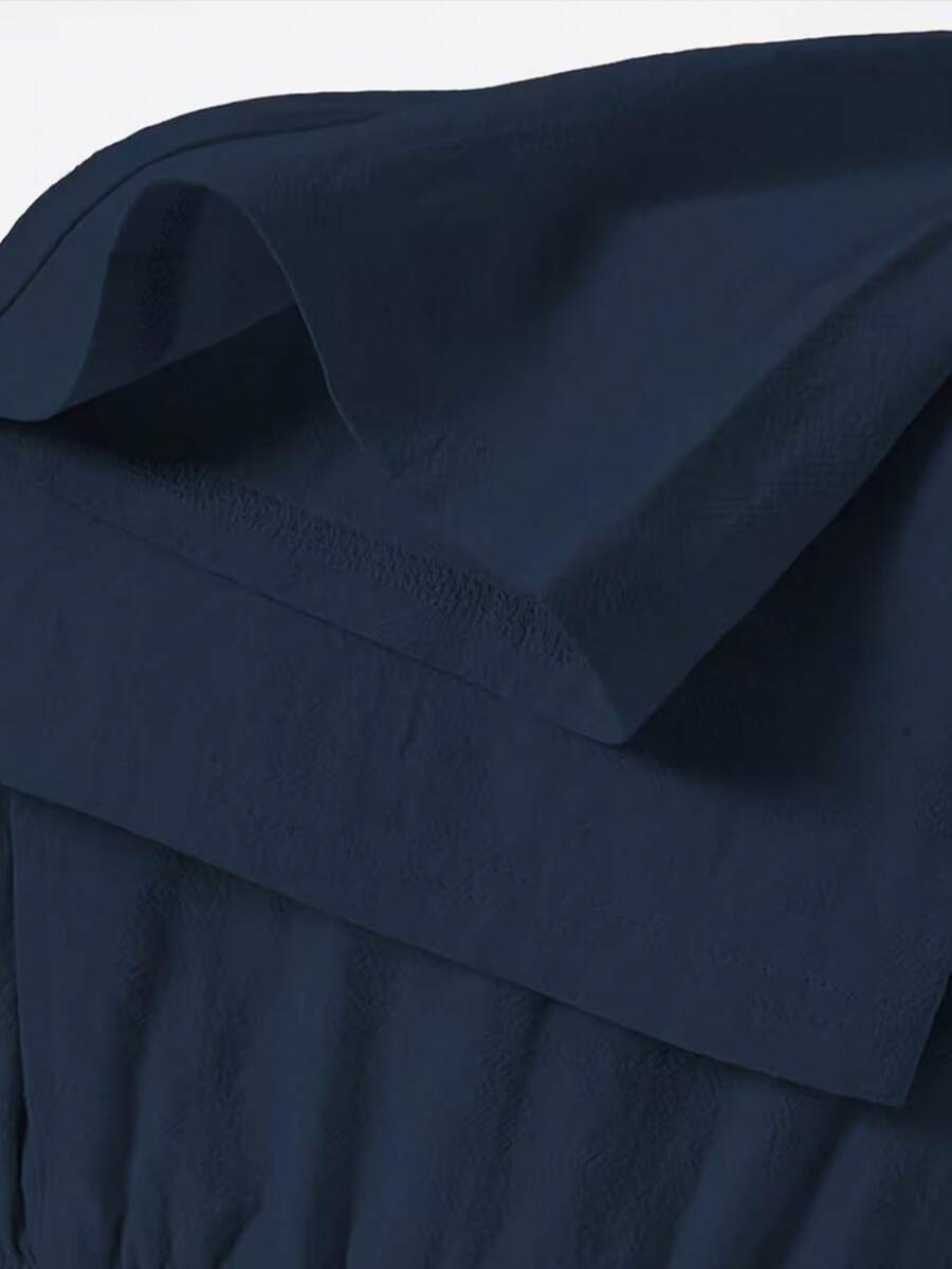 Pantalones casuales sueltos de lino negro tejido, adecuados para primavera/otoño/verano