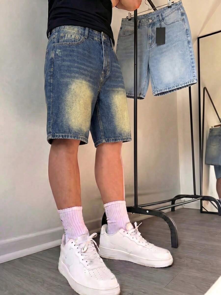 Shorts de mezclilla de 5 pulgadas de largo, pantalones de verano