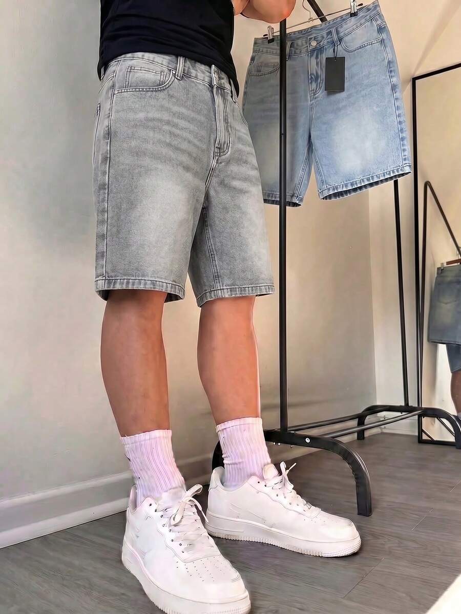 Shorts de mezclilla de 5 pulgadas de largo, pantalones de verano