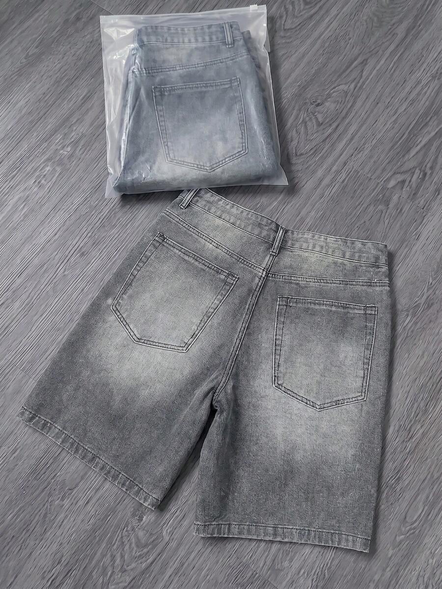 Shorts de mezclilla de 5 pulgadas de largo, pantalones de verano