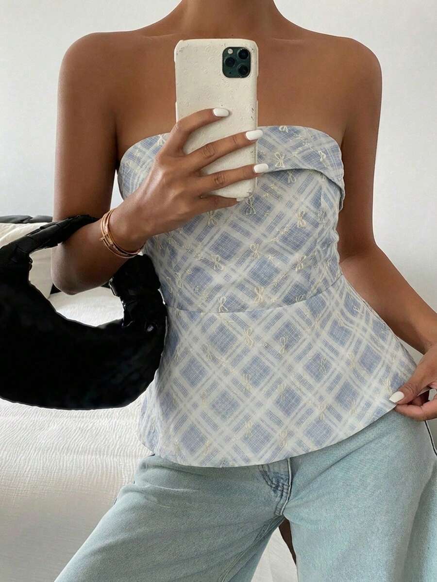Top tubo casual de verano con estampado floral