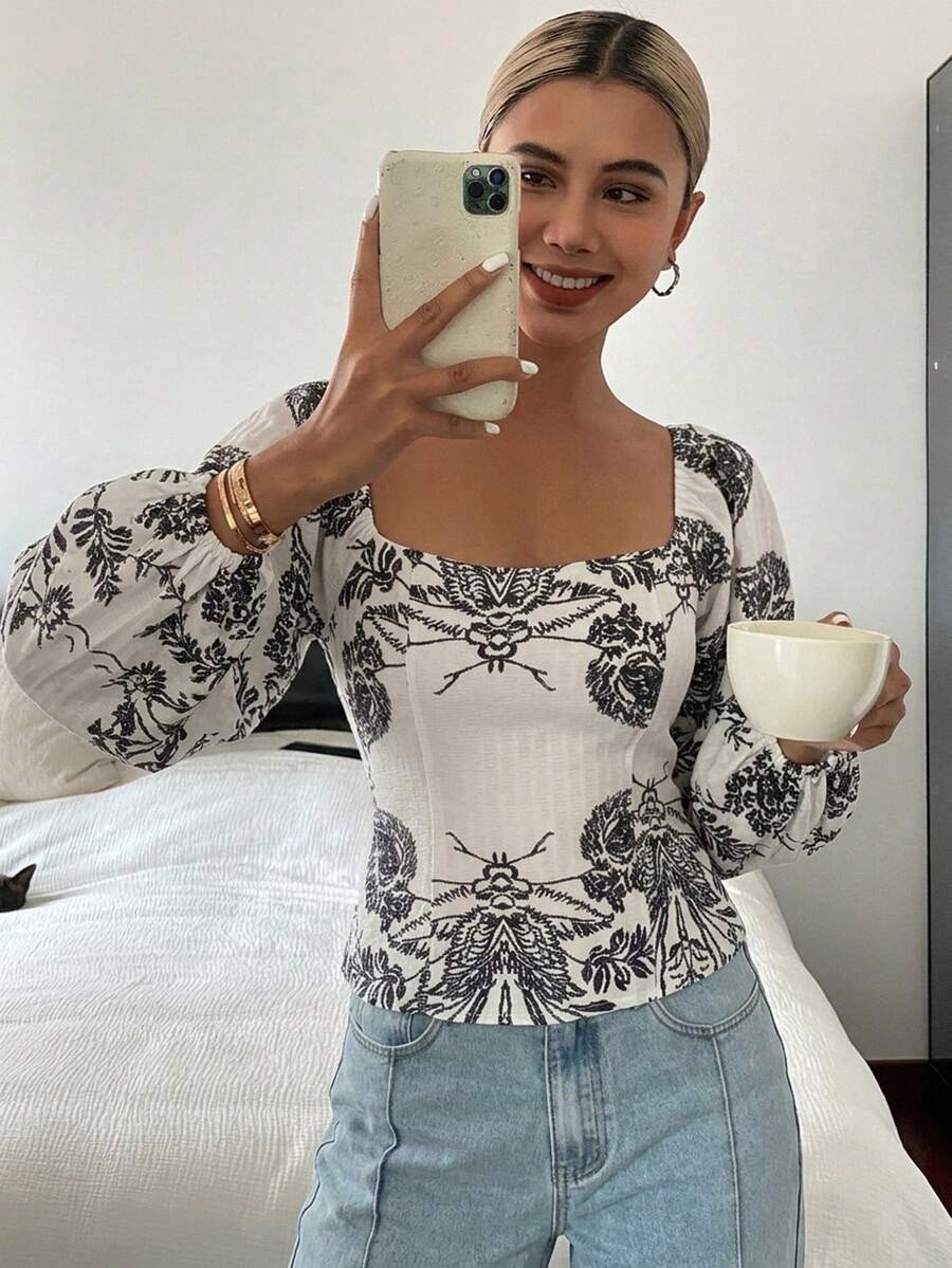 Top tubo casual de verano con estampado floral