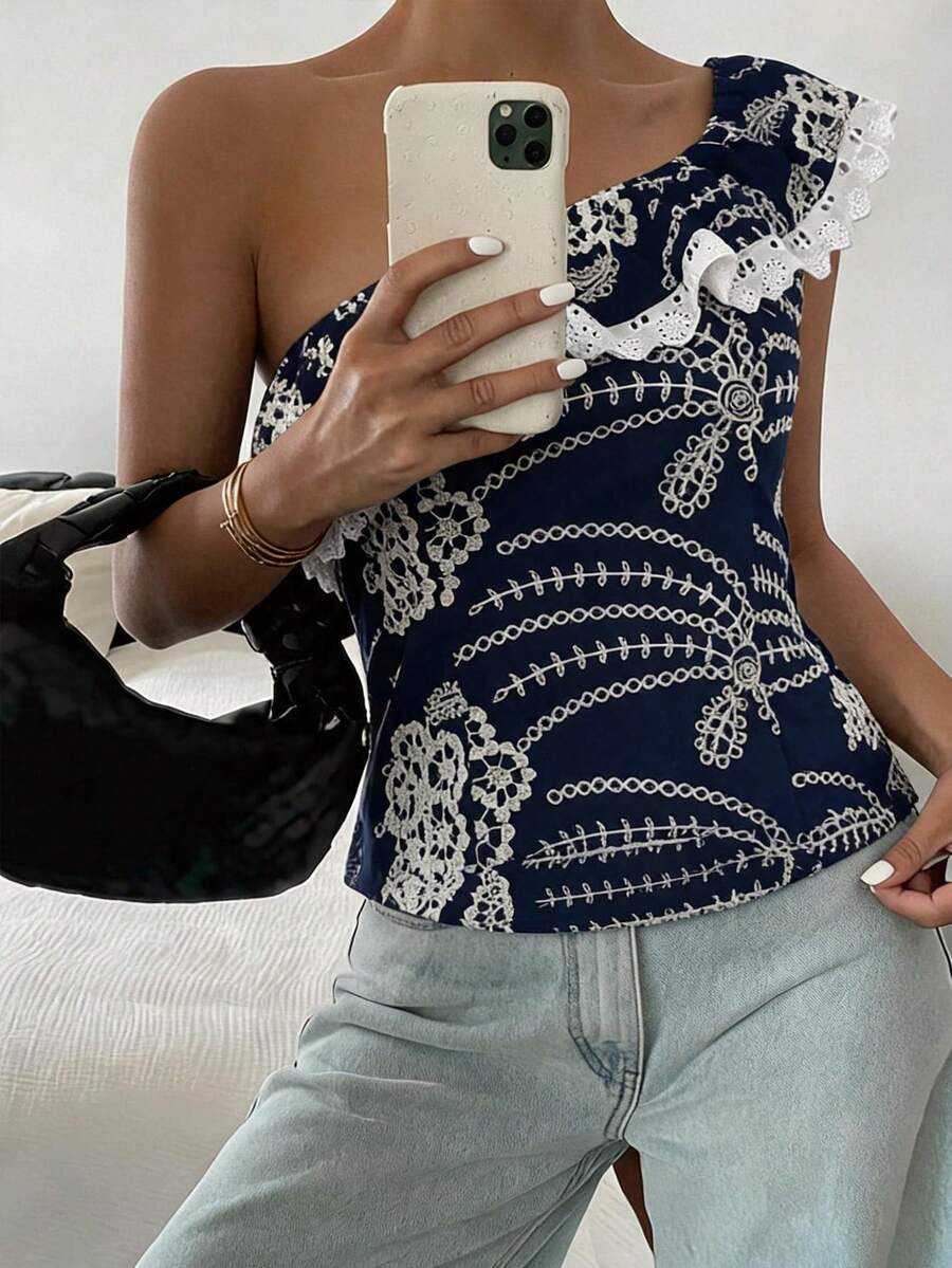 Top tubo casual de verano con estampado floral