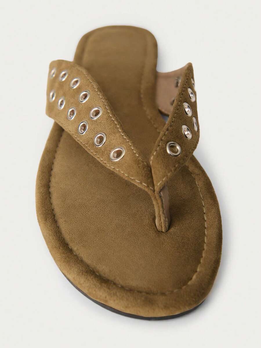 Sandalias de tacón con tiras y detalles de pedrería brillante