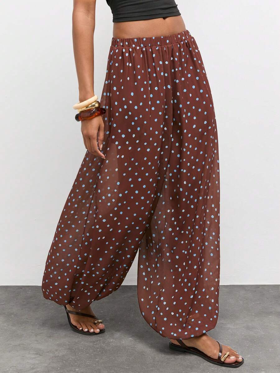 Maija Pantalones casuales de unicolor para mujer