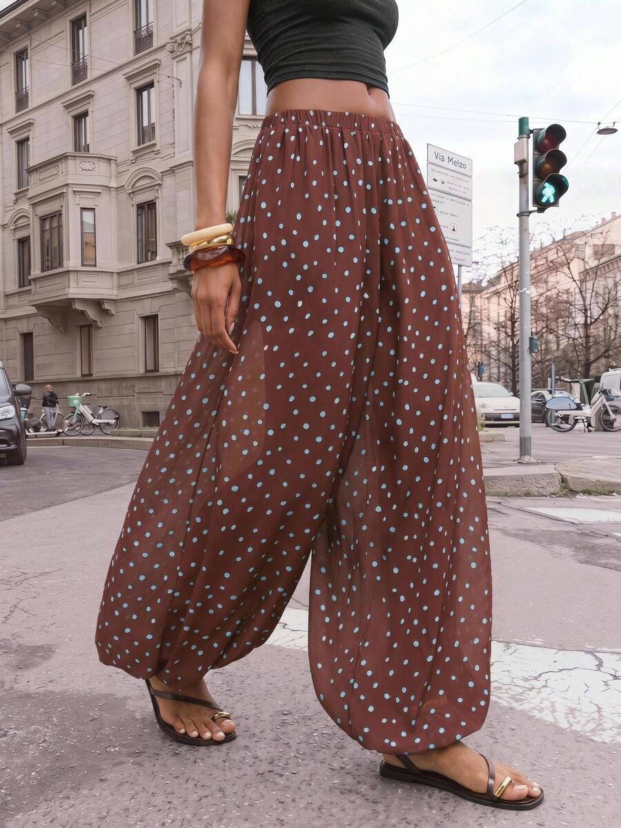 Maija Pantalones casuales de unicolor para mujer