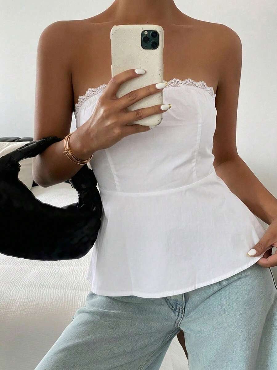 Top tubo casual de verano con estampado floral