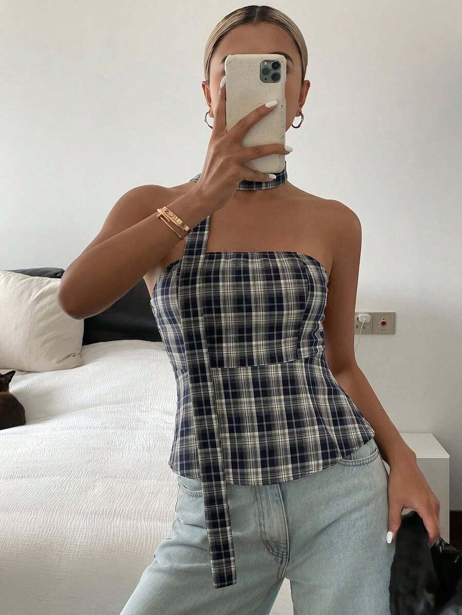 Top tubo casual de verano con estampado floral