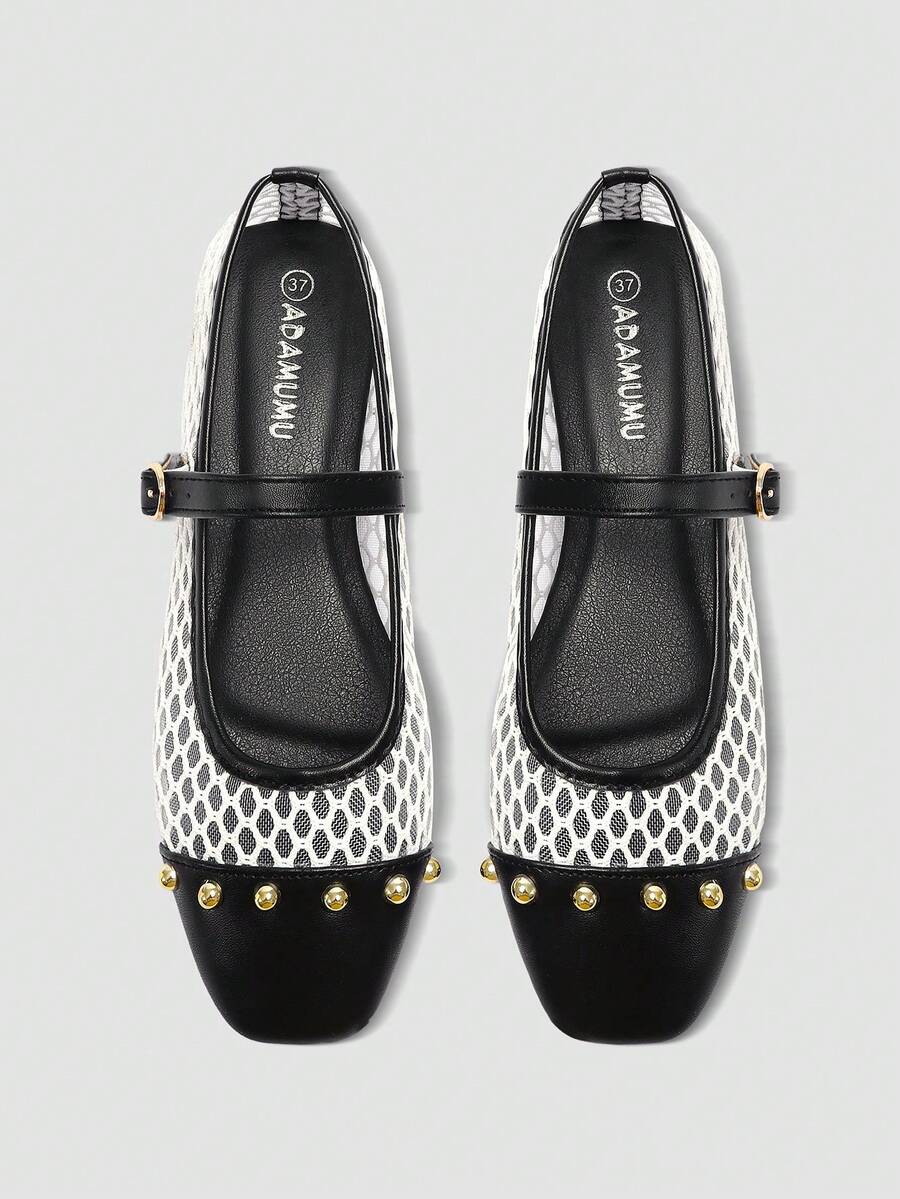 Primavera/Verano Nuevos Zapatos Planos de Lentejuelas