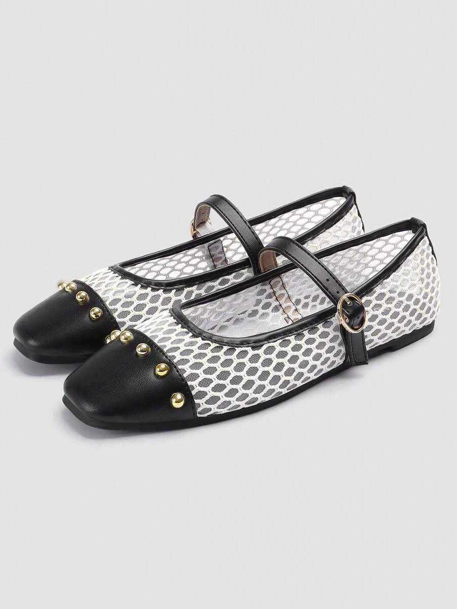 Primavera/Verano Nuevos Zapatos Planos de Lentejuelas