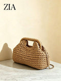 Bolso de mano tejido de moda