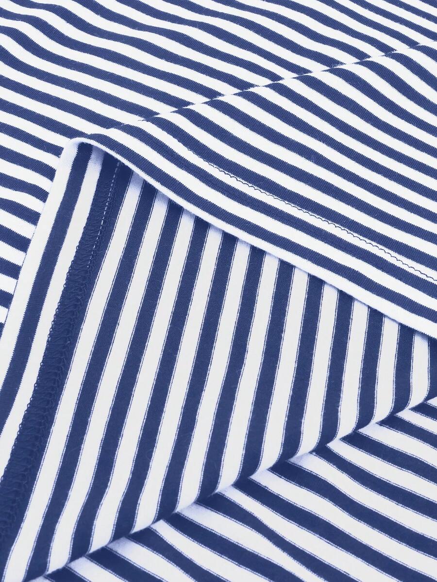 Camiseta suelta de hombro caído con estampado de letras casual para hombre