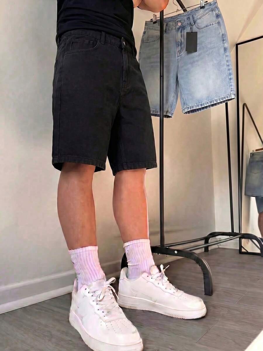 Shorts de mezclilla de 5 pulgadas de largo, pantalones de verano