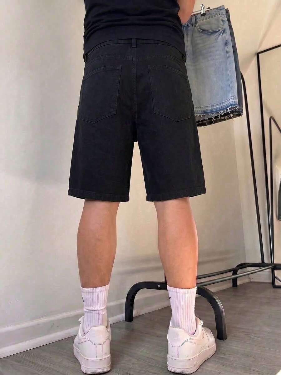 Shorts de mezclilla de 5 pulgadas de largo, pantalones de verano