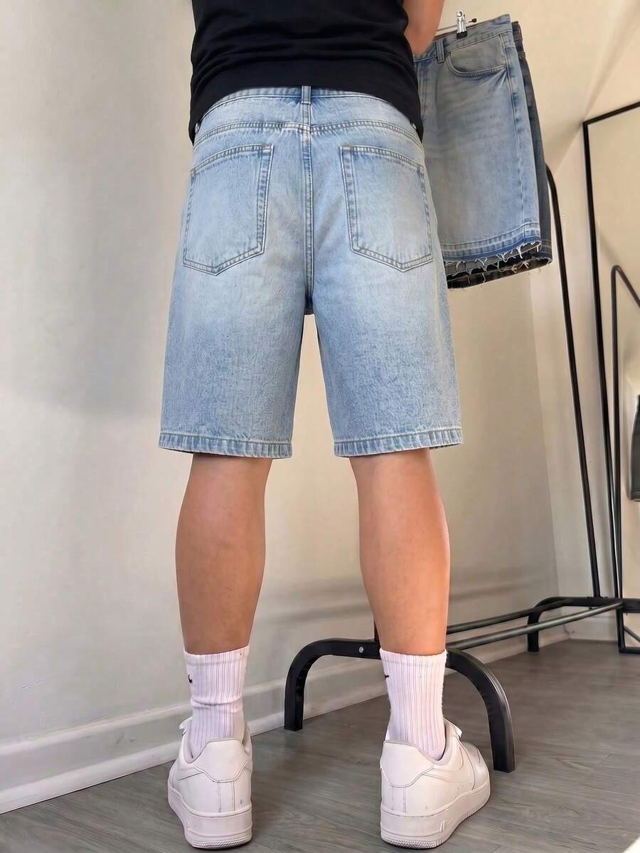 Shorts de mezclilla de 5 pulgadas de largo, pantalones de verano
