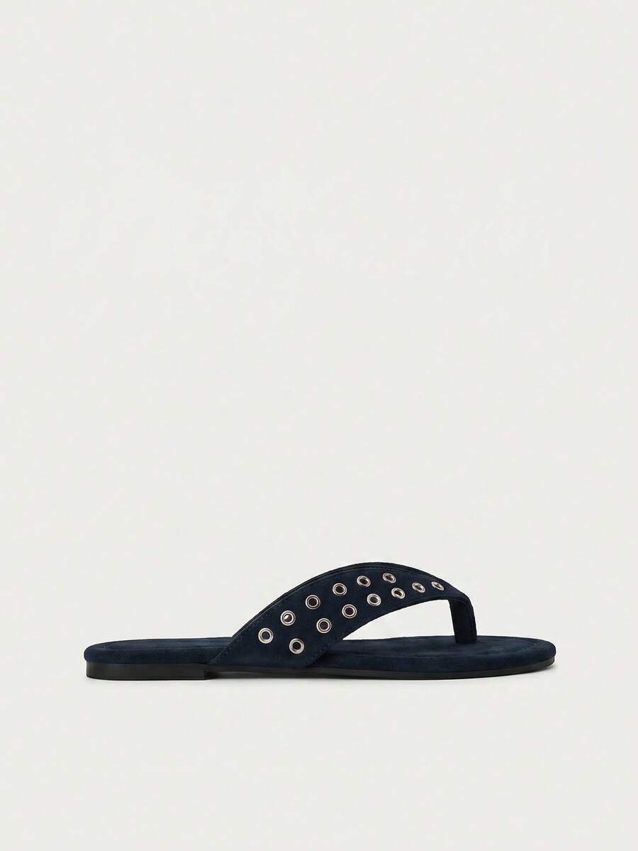 Sandalias de tacón con tiras y detalles de pedrería brillante