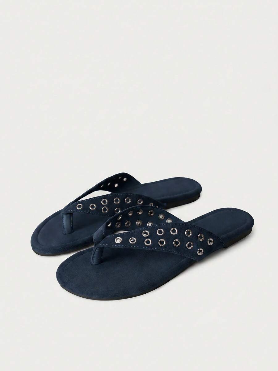 Sandalias de tacón con tiras y detalles de pedrería brillante