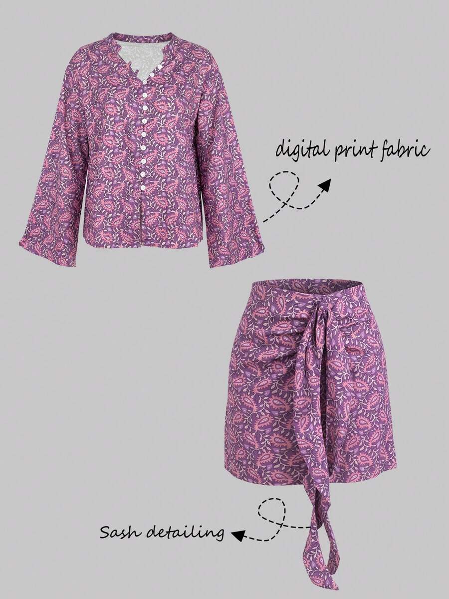 Conjunto de 2 piezas estilo bohemio elegante
