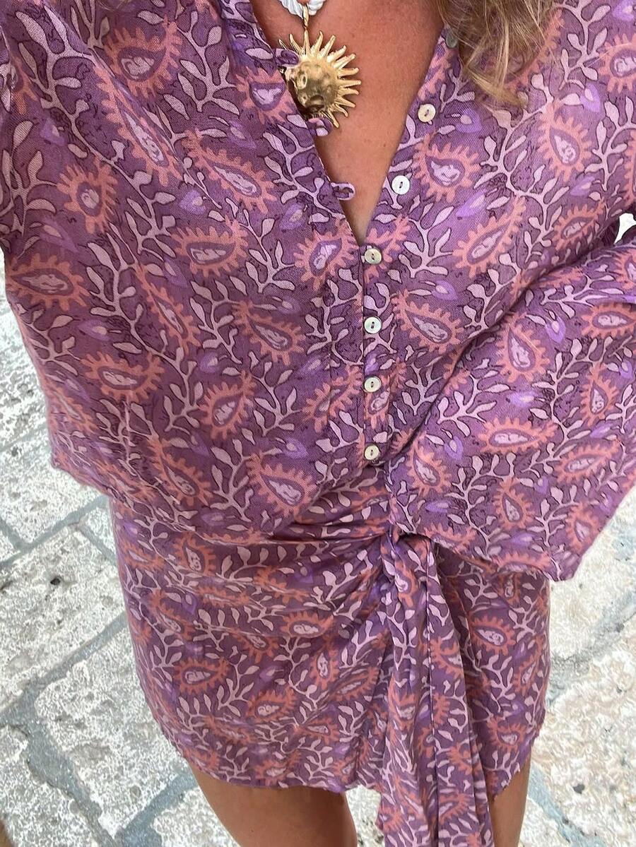 Conjunto de 2 piezas estilo bohemio elegante